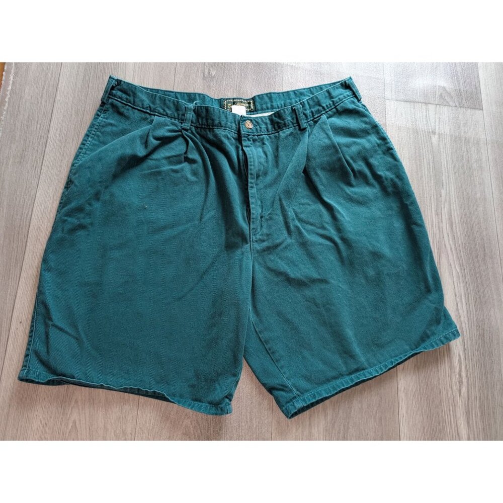 Vtg Dad Classics Mens Teal Shorts Size 40 Made In Dominican Republic 100% Cotton